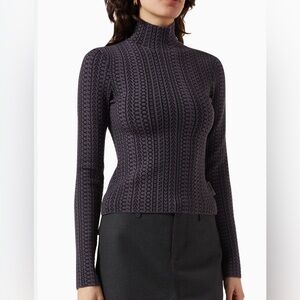 Marc Jacob’s monogram mock-neck pullover size M